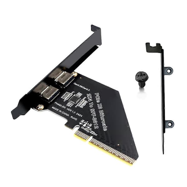 PCIE 4.0X8 PCIExpress X8 til Oculink Ekstern SFF-8612 SFF-8611 Host Adapter