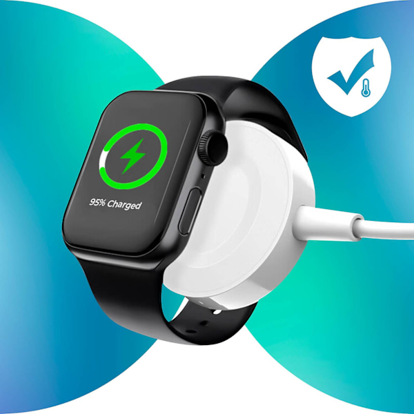 Laddningskabel för Apple Watch / iWatch vit 1-pack