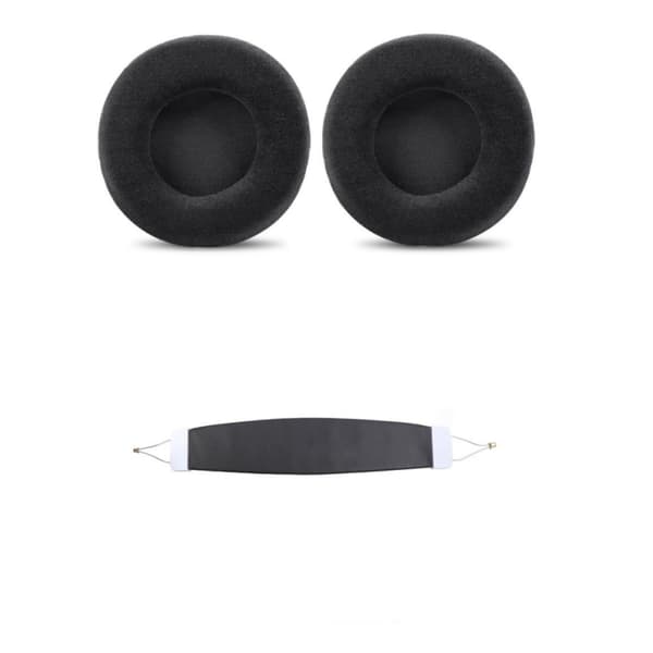 Erstatningsøreputer og hodebånd for SteelSeries Siberia V1, V2, V3 Prism Black