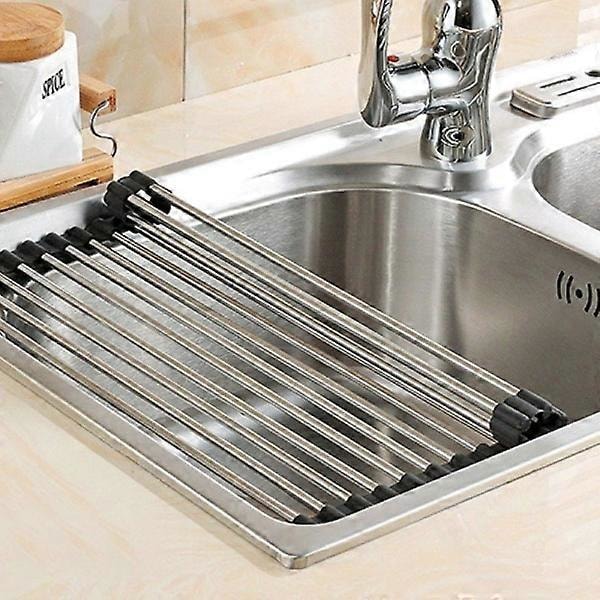 Rullbart Oppvaskstativ - 47*29.5 cm Sølv
