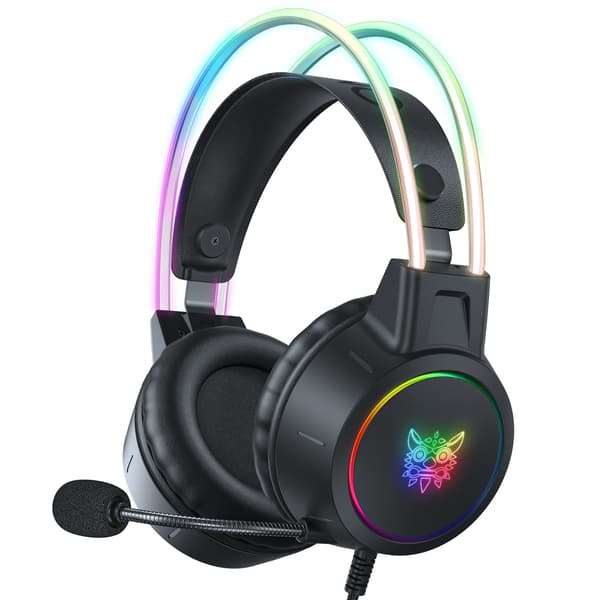 Brusreducerande Over Ear Hörlurar Lättviktigt Gaming Headset Bekväma Öronmuffar