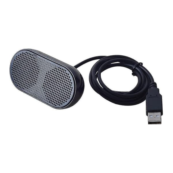 USB Mini Højttaler Computer Højttaler Strømforsynet Stereo Multimedia Højttaler Kompatibel Med Notebook Laptop Pc (Sort)