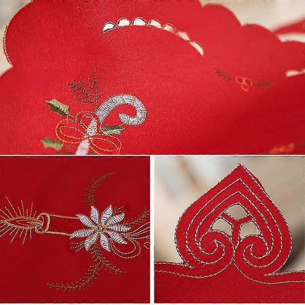 1 st Julbordsunderlägg Ätmat Bordsdekoration Broderade Mattor