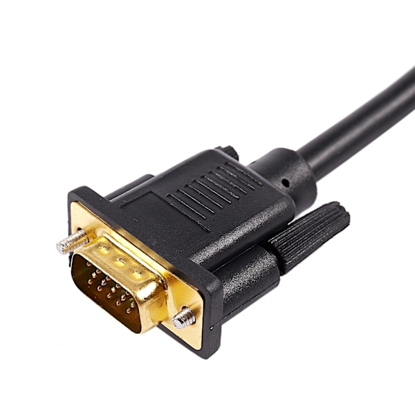 1,5M 4,9Ft VGA 15-pin hann til 3 RGB hann videokabeladapter svart