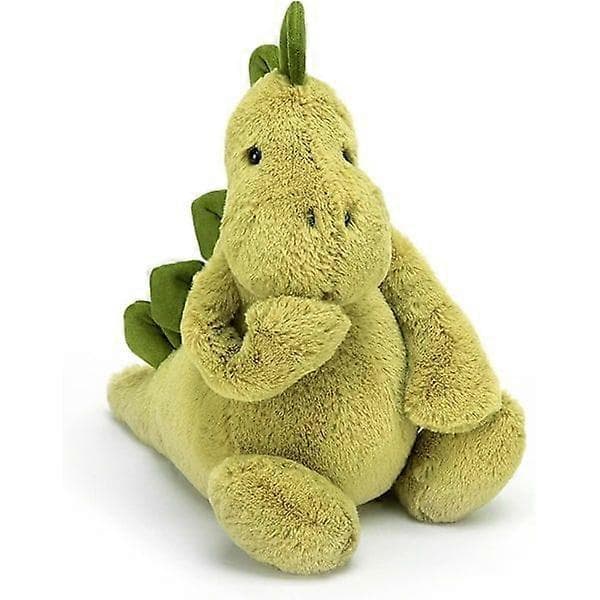 Jellycat Bashful Dino - Kæledyr, Medium 30 cm Dinosaur Plyslegetøj, Klassisk Gave til Børn Medium 30cm