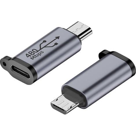 USB-C naaras Micro USB uros -adapteri - Type-C Micro USB -muunnin