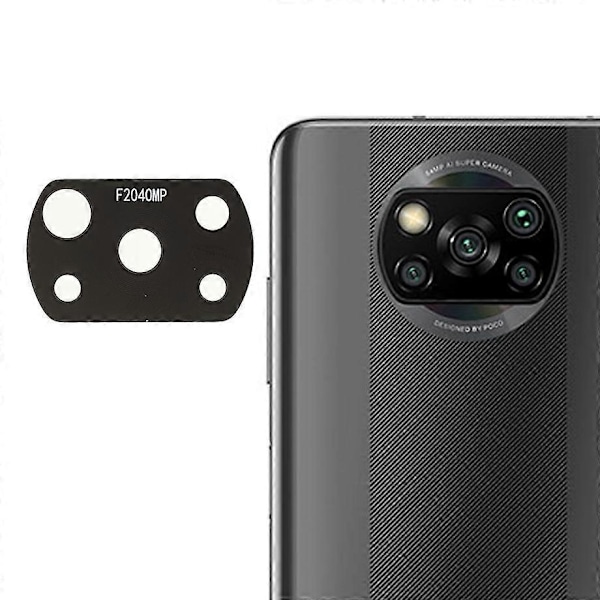 OEM Bagkamera Glas Linse Del til Xiaomi Poco X3/X3 NFC/X3 Pro