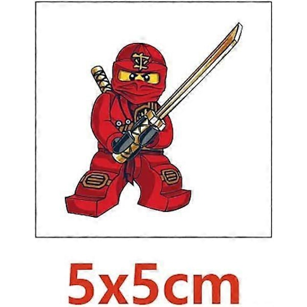 20 Arkkia Ninja Väliaikaisia Tarroja Tarroja Syntymäpäiväjuhliin Anime-Sarjakuva Vääriä Tarroja Juhlaherkkuja Sopii Lapsille Pojille Tytöille
