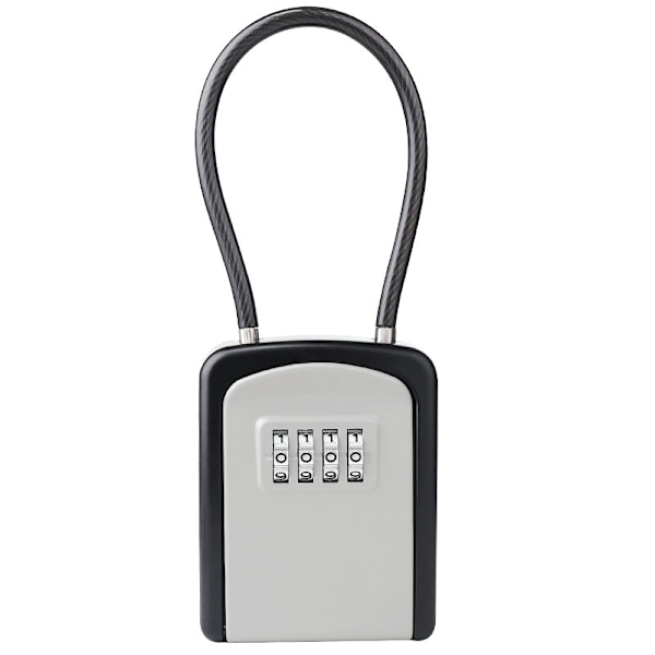 Rainproof key safe with code lock Grey