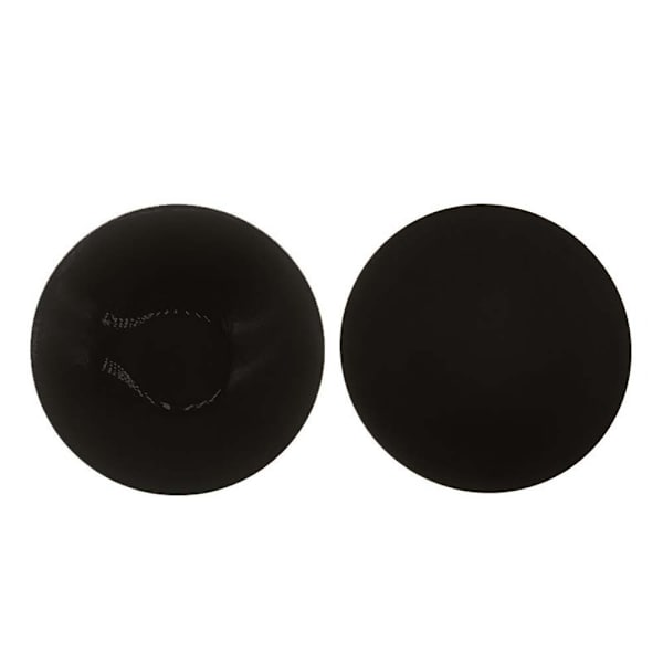 8cm Black Invisible Adhesive Nipple Covers - Reusable Silicone Inserts