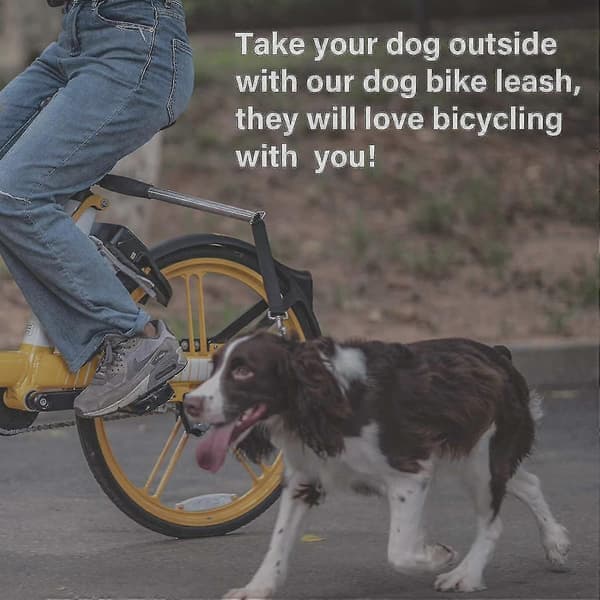 Infällbart cykelkoppel för hund, handsfree cykelkoppel för hundar