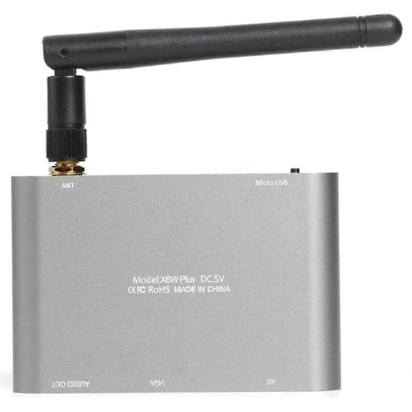 MiraScreen X6W Plus 4K Trådlös HDMI-kompatibel Display Adapter Dual Band 5GHz WiFi Mottagare VGA Wir
