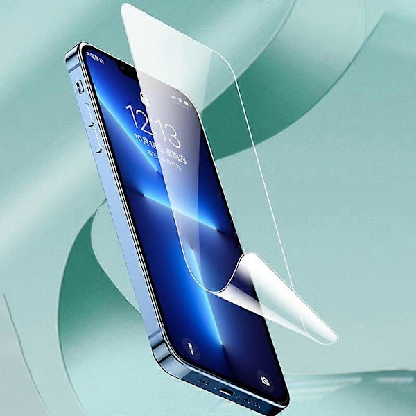 Skærmbeskyttelse til iPhone 13, High Definition TPU Soft Hydrogel Film med nemt installationsværktøj