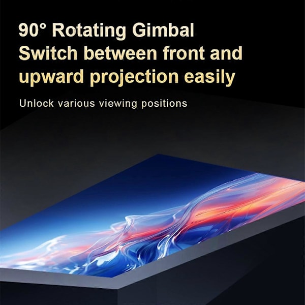 TS-6 1+8G Piilotettu Sisäänvedettävä Kiinnike HD Video Mini Projektori WiFi Kotiteatteri Projektio Laite