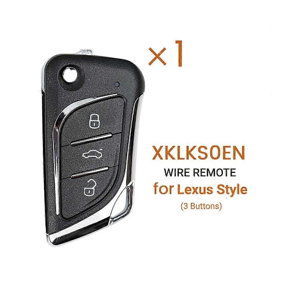Til XKLKS0EN Universal Ledningsfjernbetjeningsnøgle 3 Knapper til Stil til VVDI Nøgleværktøj