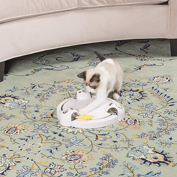 Pounce Katt Leksak, Interaktiv Automatisk Leksak Justerbar Elektronisk Batteridriven Leksak