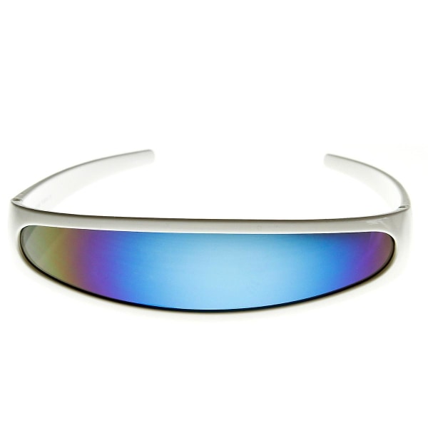 Futuristic Narrow Cyclops Color Speilglass Visir Solbriller-jbk