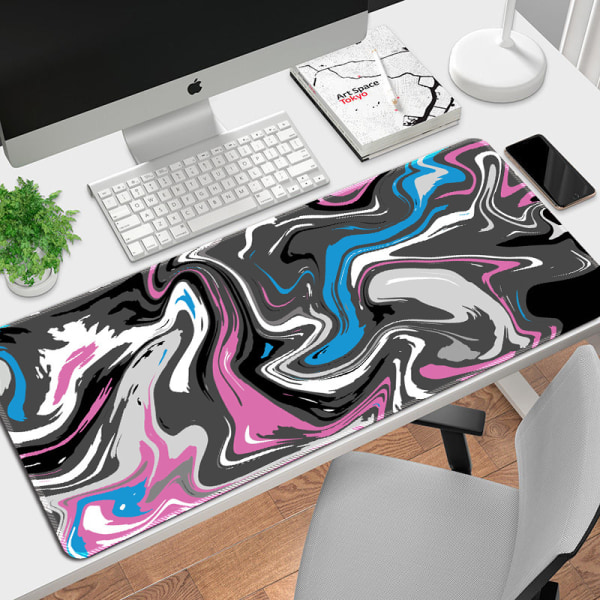 beste musematte fortykket sklisikker stor abstrakt kunstteppe spillmusematte bordmatte for datamaskin， farge：7