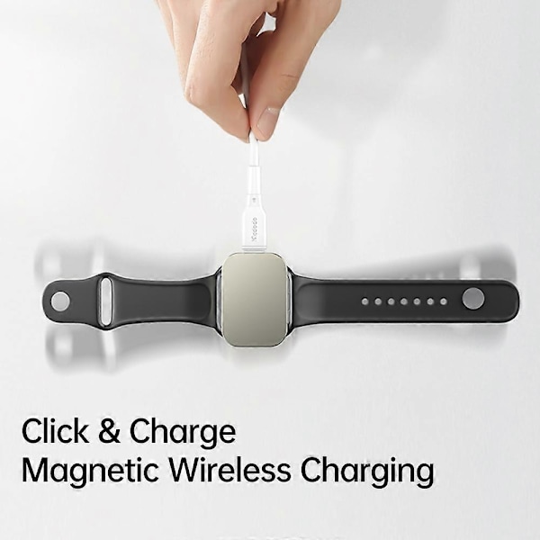 Typ A MCDODO CH-2060 för Apple Watch Series 7/SE/6/5/4/3/2/1 Portabel Magnetisk Trådlös