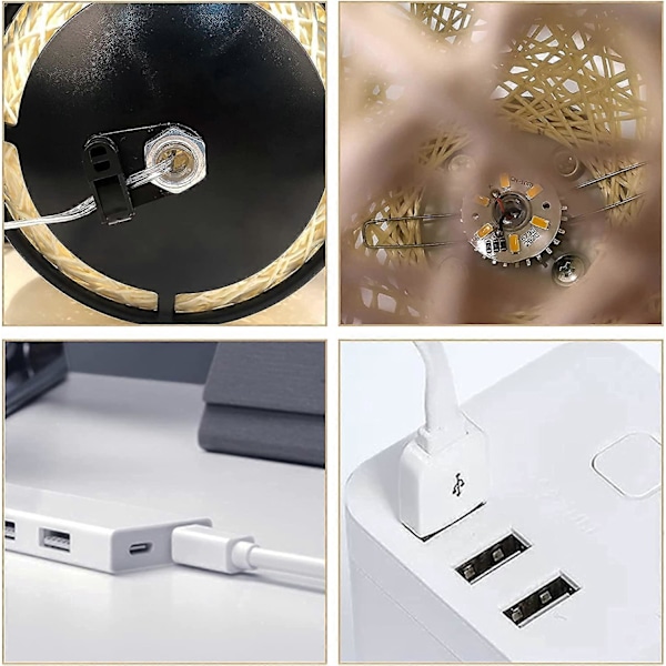LED USB Nattlampor för Baby Barn med Strömbrytare, Yolovi Får Nattlampor för Sovrum Barn Bredvid Lampa (Fårform)