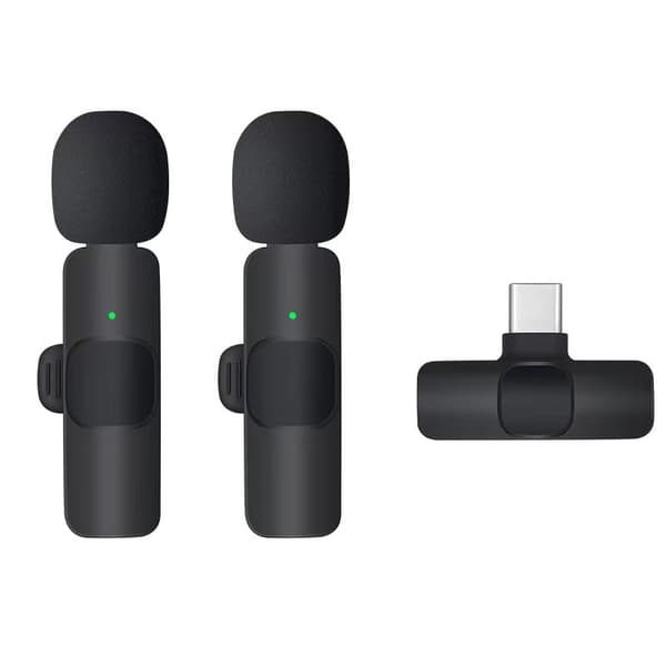 Trådløs Dobbel Myggmikrofon - Type-C for Opptak og Live