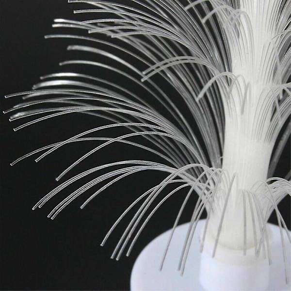 Mini LED Juletre Nattelys Fargeskiftende Fiberoptisk Lys USB