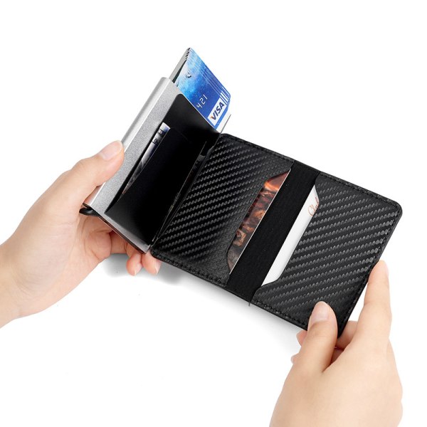 Automatisk pop-up kortpakke, anti-tyveri kort swipe box, multifunktionel wallet-jbk