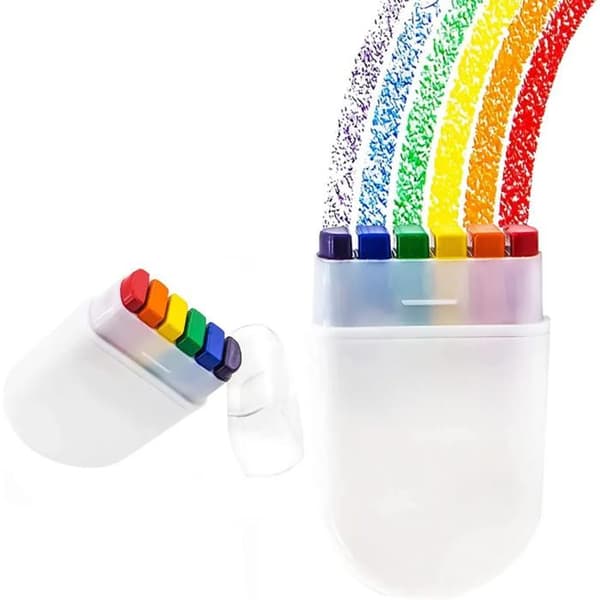 Sæt med 2 ansigts- og kropsbørster, Rainbow Pride ansigtsbørste, Pride ansigtsmaling