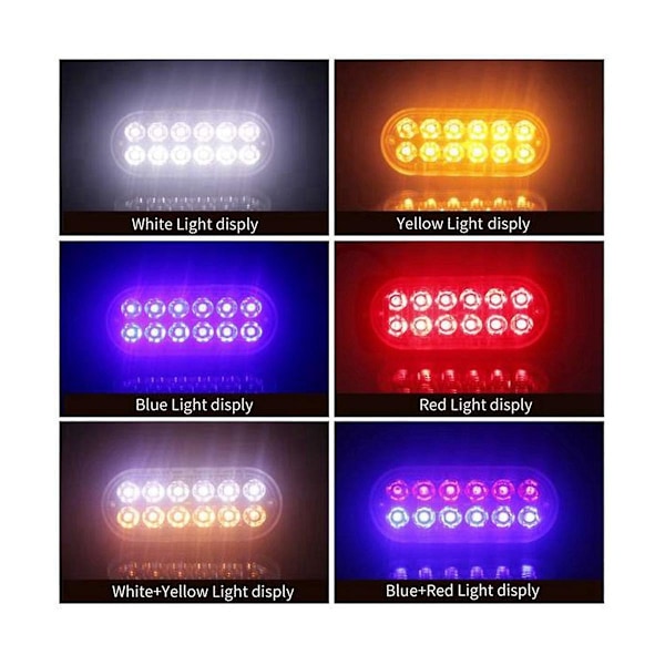 Kredsløbskort + LED-perler DC12-24V Pickup Blinklys 12LED 112x41mm, C