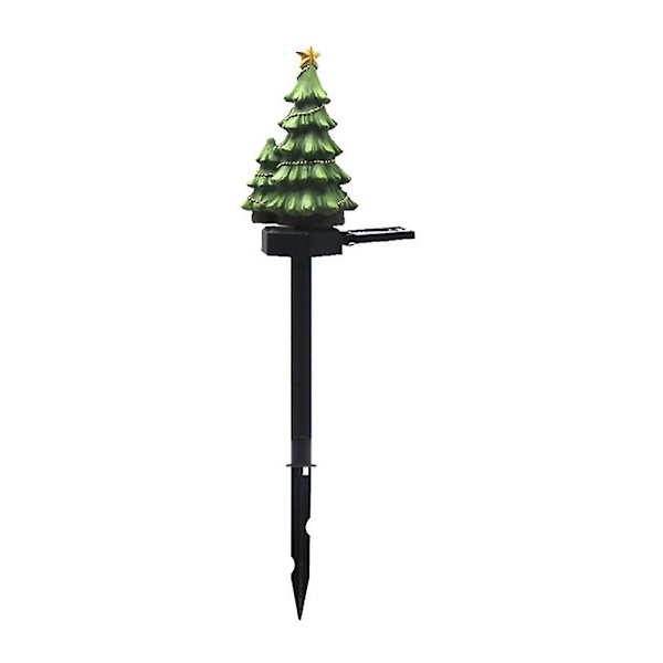 Solcelled Juletrær LED Lys Stake Vanntett Hageplen Lampe Dekor
