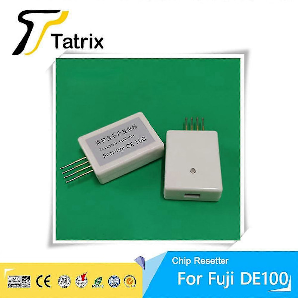 Högkvalitativ Tatrix De100 Chip Resetter För Fuji De 100 Underhållstank Chip För Fuji De 100 Skrivare Spillbläckstank Chip Resetter
