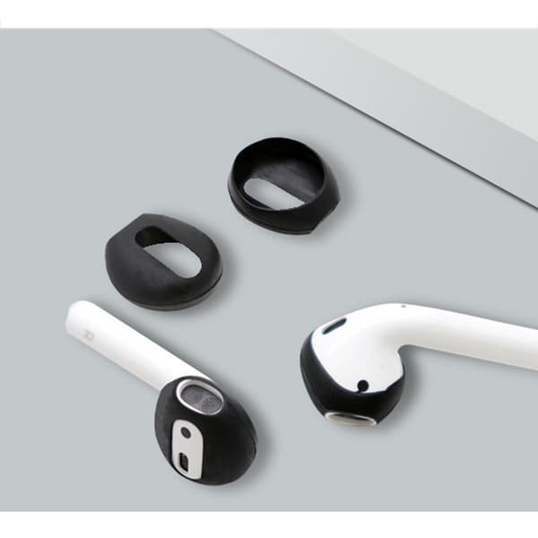 Silikone ørepropper til AirPods 1/2 Generation Sort