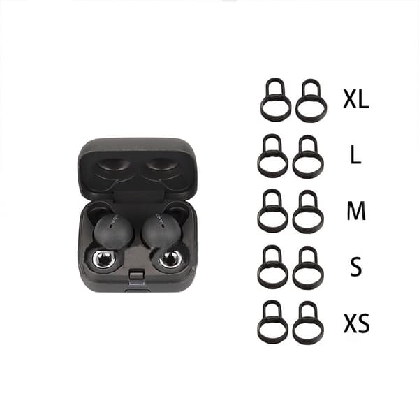 Silikone ørekroge til Sony LinkBuds WF-L900 Sort