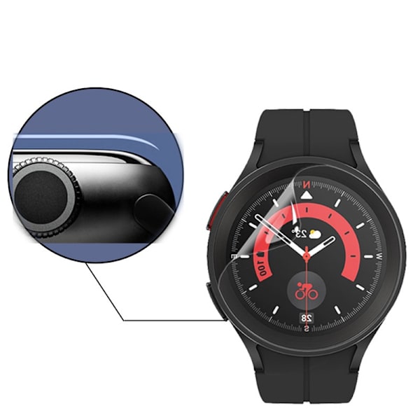 TPU Hydrogel Screen Protector compatible with Garmin fēnix 7 Pro - 47mm (2-pack) - Self-Adhesive, High Definition