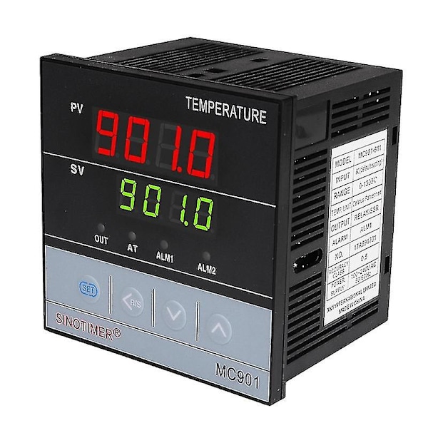 Mc901 Digital Vandtæt Temperaturregulator K Type Pt100 Sensor Input Relæ Output