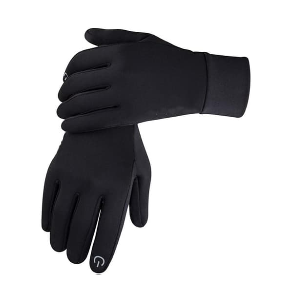 Touchscreen-handsker med fleecefor Sort XL