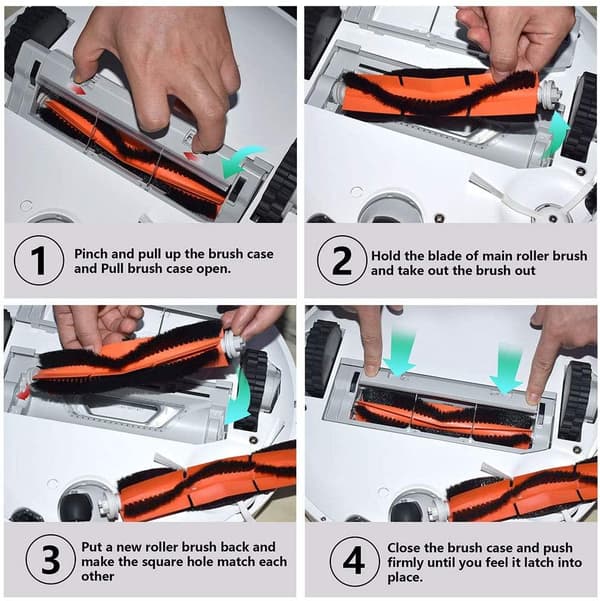 Tilbehør Xiaomi Mi Roborock S4/S5/S6 E2/E3/E4 robotstøvsuger 24 dele