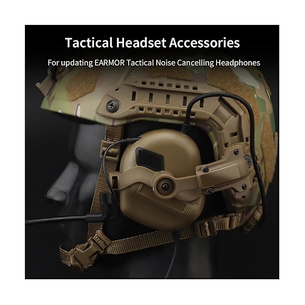 Headset Skinnebeslag 360 Graders Rotation Headset Hjelm Guide Adapter Passer Til Ops Core Arc Og Skinne-c