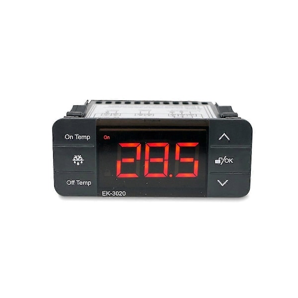 Ek-3020 Digital Temperaturregulator 220v Termostat Sensor Kjøleskap Kjøling Tining