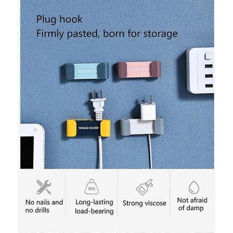 Silikone USB-kabelorganisator til skrivebord - Kabelholder