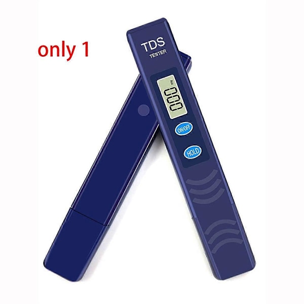 TDS-mätare, Elektronisk Vatten Testare med 0-9990 PPM Mätintervall, Digital Vatten Testpenna för Jordbruk, Akvarier, Pool