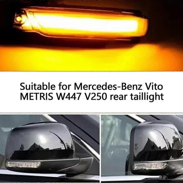 LED Dynamiske sidespeil blinklys for Dodge Durango 2011-2023 (2 stk/sett)