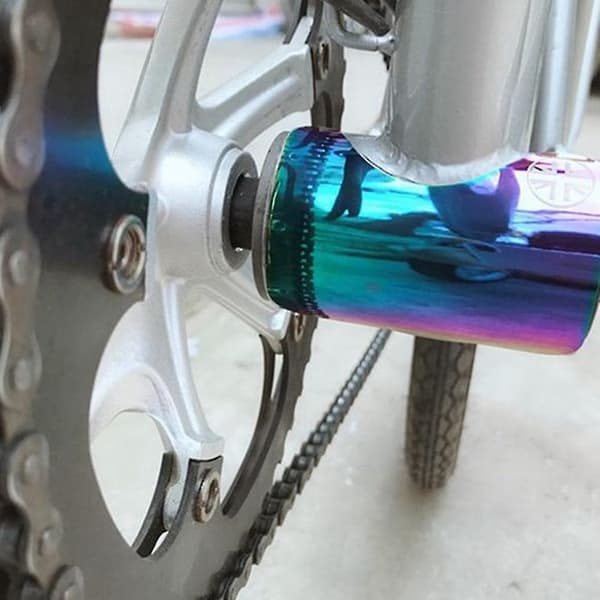 Brompton-pyörän alumiinirunko suojapalat, musta
