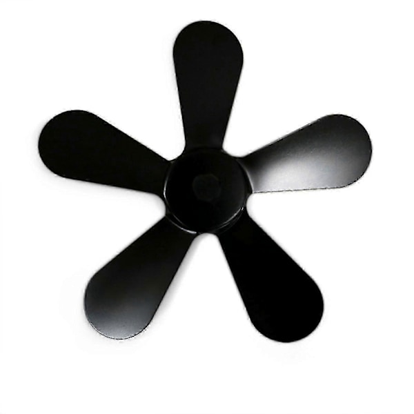 5 Blade til Varme Drevet Brændeovnsventilator Træ Log Brænder Pejs
