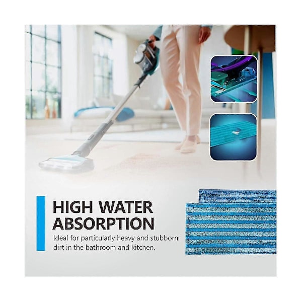 Moppepad Kompatibel med Xv1700/01 Speedpro Max/ Aqua Støvsuger Tilbehør