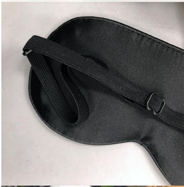 Silkkiset unimaskit naisille ja miehille, 100 % silkkiset silmämaskit, musta