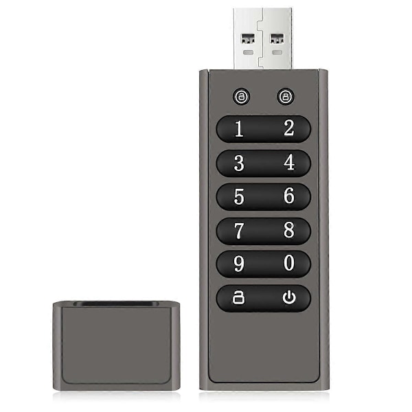 Sikker USB-nøgle, Volkcam 32GB Krypteret USB Flash Drive Hardware Adgangskode Memory Stick med Tastatur