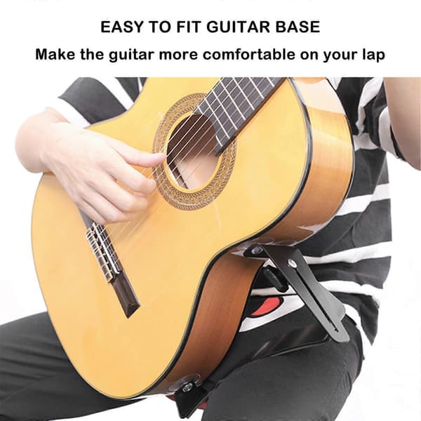 Fotstøtte for akustisk gitar, klassisk gitarstativ, klassisk gitarryggstøtte, ramme, støttepute