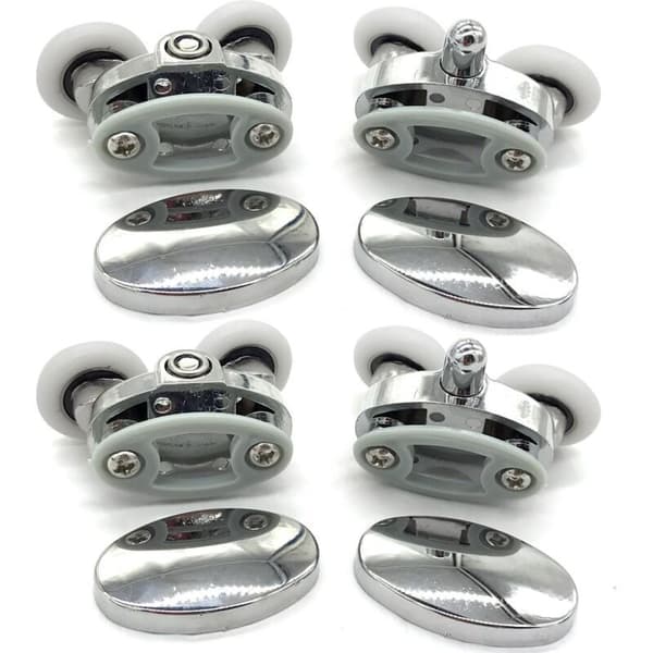 Suihkuoven rullasarja (4 kpl) - Kaksi pyörää - Soikea - Perhonen (23 mm)