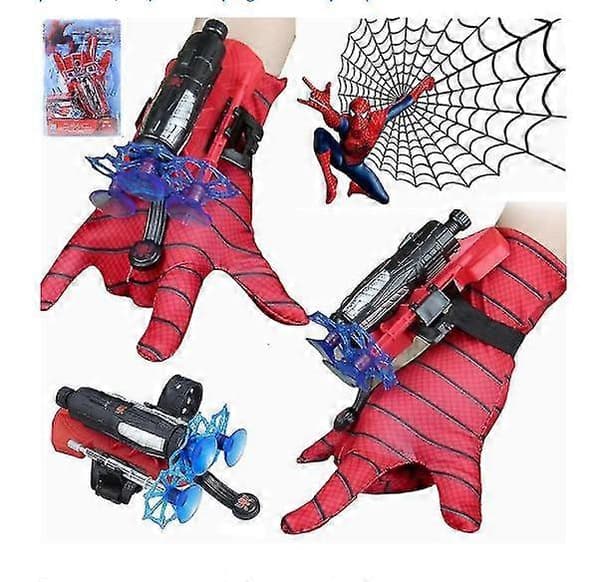 Spider-Man Handske Web Shooter Dart Blaster Launcher Spiderman Kostym Barnleksaker-1